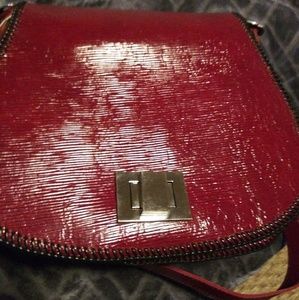 Tandy Leather burgundy bag